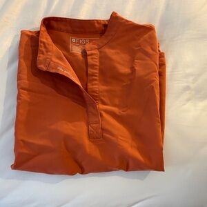 Figs Burnt Orange Medical Scrub Top
